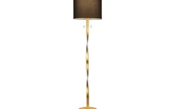Nandor Golvlampa E27 + LED svart/guld