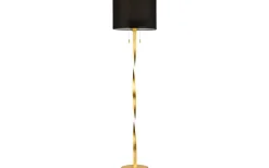 Nandor Golvlampa E27 + LED svart/guld