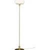 New August Golvlampa 140cm Matt Mässing/Vit