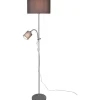 Owen Golvlampa E27+E14 grå