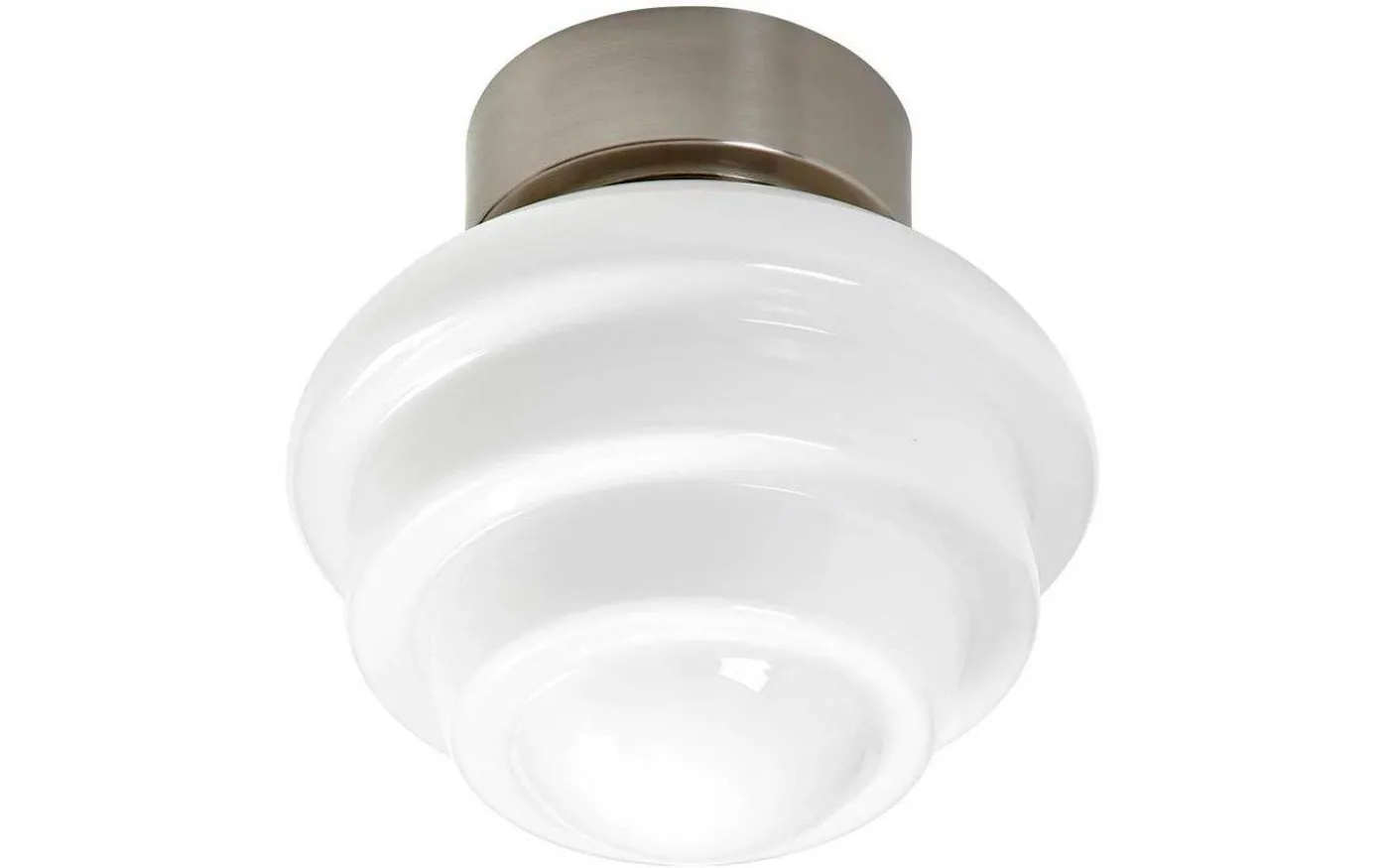 Oxberg Plafond Ø25cm Vit/Nickel