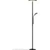 Palermo Golvlampa LED mattsvart med läslampa