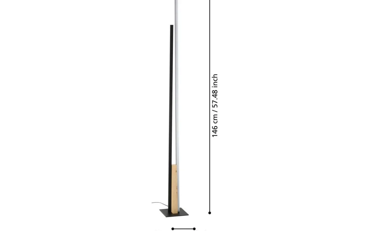 Panagria Golvlampa 146cm LED 3000K 11,2+12,8W Natur