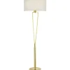 Paris II Golvlampa E27 matt mässing