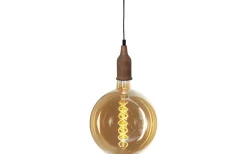 Pendel E27 Jojo Natur med svart textilkabel 3,5m