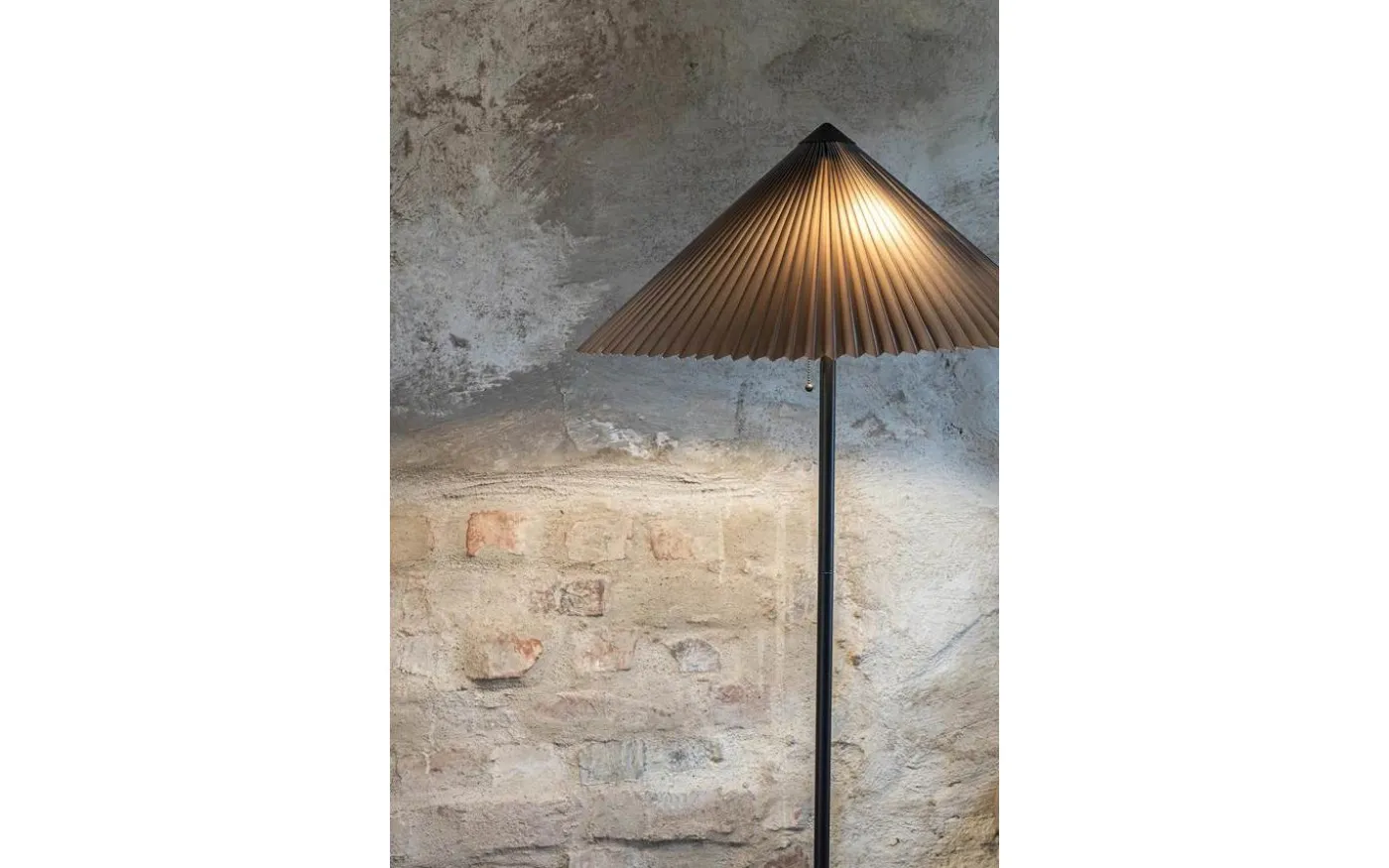 Plisado Golvlampa 140cm Grå