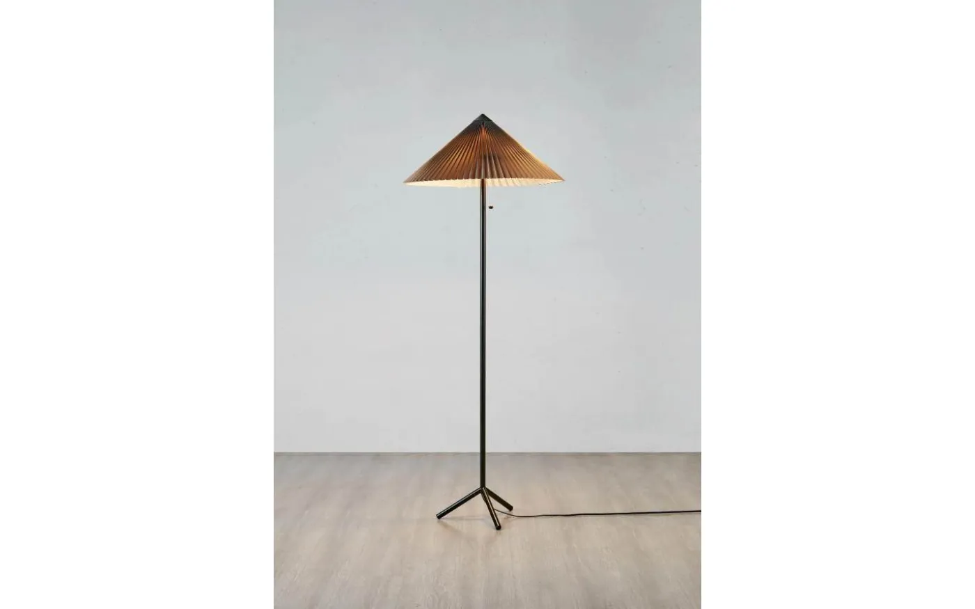 Plisado Golvlampa 140cm Grå