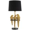Punto Bordslampa Papegojor 62,5cm Guld/Svart