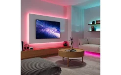 Racer LED-remsa 3m RGB-IC+3000K Komplett Kit Svart