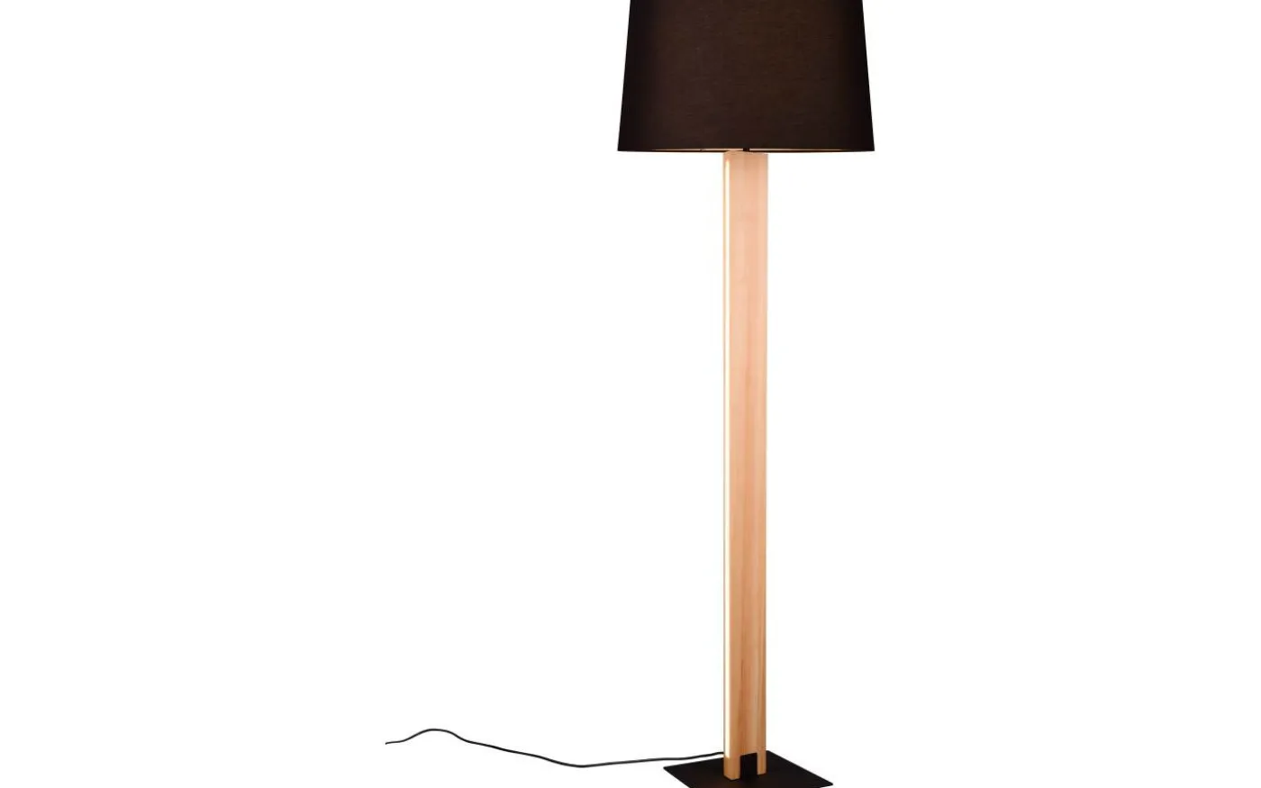 Rahul Golvlampa LED + E27 trä/svart