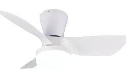 Randers Takfläkt 76cm LED matt vit