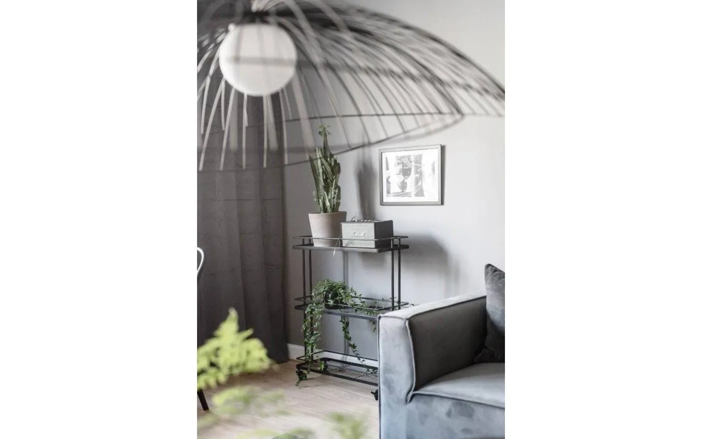 Ray Taklampa 115cm E27 Svart
