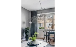 Ray Taklampa 115cm E27 Svart