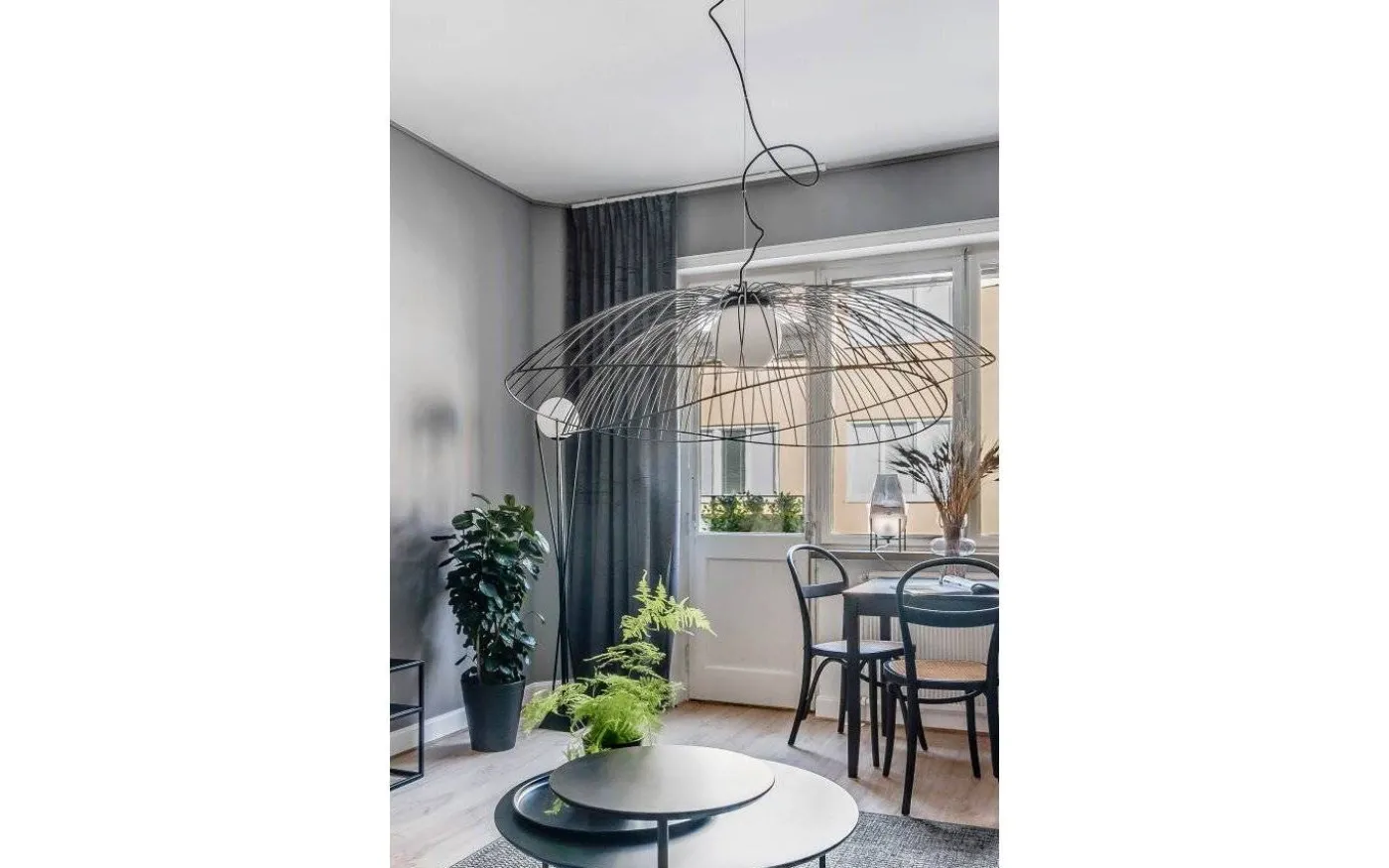 Ray Taklampa 115cm E27 Svart