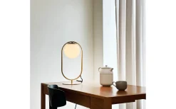 Reims Bordslampa 40cm Opal/Mässing