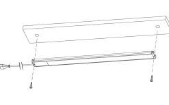 Repilado Bänkbelysning 62cm LED 4000K 10W Vit