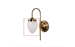 Reservglas till Juni Vägglampa/Fönsterlampa Opal