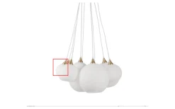 Reservglas till Pallas Taklampa 15cm och Bowl Fönsterlampa Opalvit