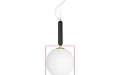 Reservglas till Torrano Golv-/ och Taklampa Ø30cm Vit/Mässing