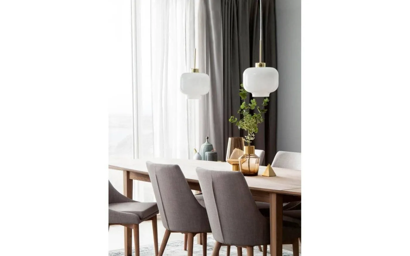 Ritz Taklampa 25cm E27 Opal/Mässing