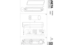 Ronda Golvlampa 140cm Svart
