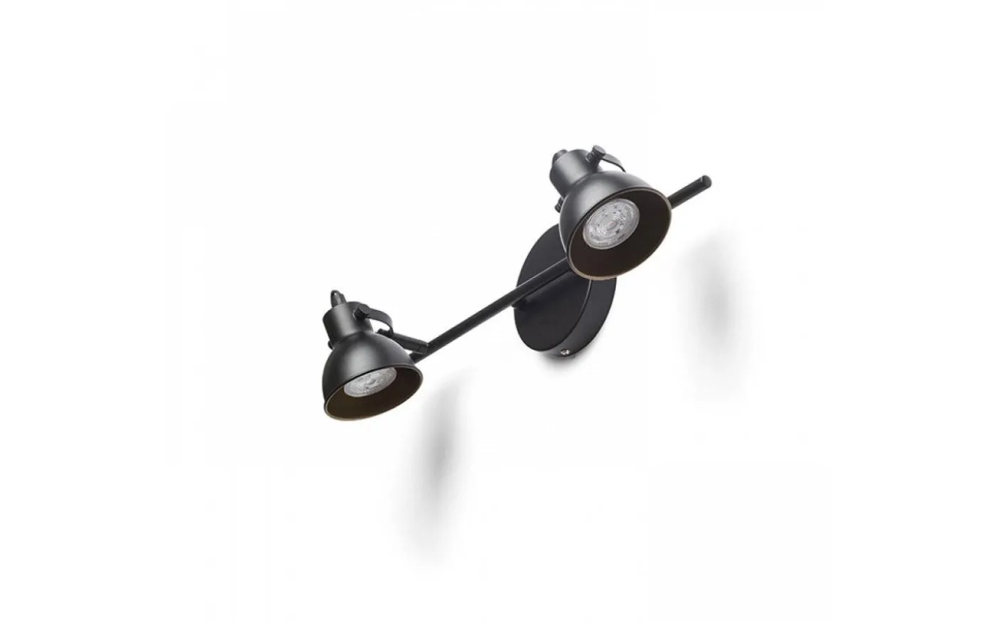 Rosita II Vägglampa 47cm 2L Svart