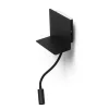 Rostam Vägglampa med USB 2x3W 3000K Svart