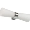 Roxen Vägglampa Krom/Opal IP44