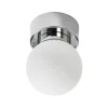 Sandhamn Plafond Ø7cm Krom/Opal IP44