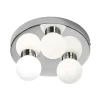 Sandhamn Plafond Ø25cm Krom/Opal IP44