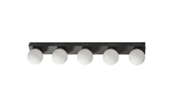 Sandhamn Vägglampa 60cm Svart/Opal IP44