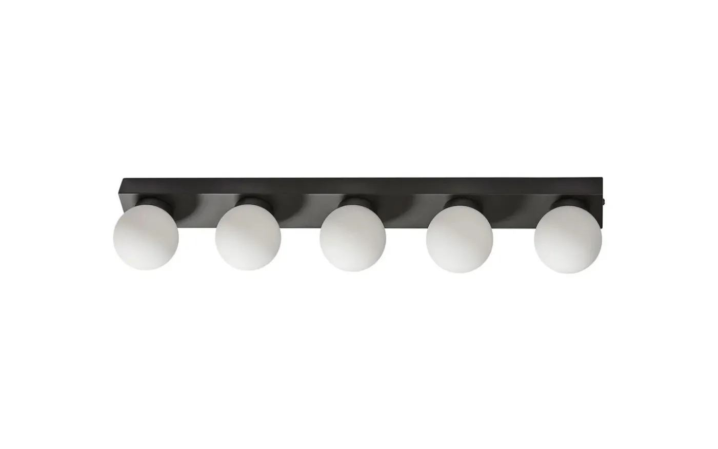 Sandhamn Vägglampa 60cm Svart/Opal IP44