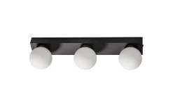 Sandhamn Vägglampa 40cm Svart/Opal IP44