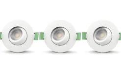 Sanna 230V Spotlight 3000/4000K 6W 3-pack Vit IP65