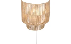 Satna Vägglampa E27 brun/pappersgarn