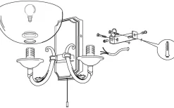 Savoy Vägglampa Dubbel Brons