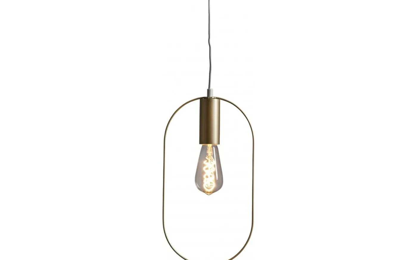 Shape Oval Pendel Guld