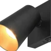 Sharp Spotlight GU10 matt svart/guld