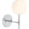 Sigma Vägglampa 25cm Krom/Opal