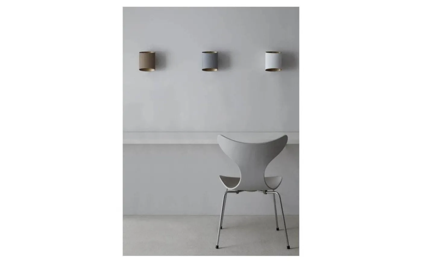 Sinne Vägglampa 17cm LED 8W 3000K Grå/Mässing