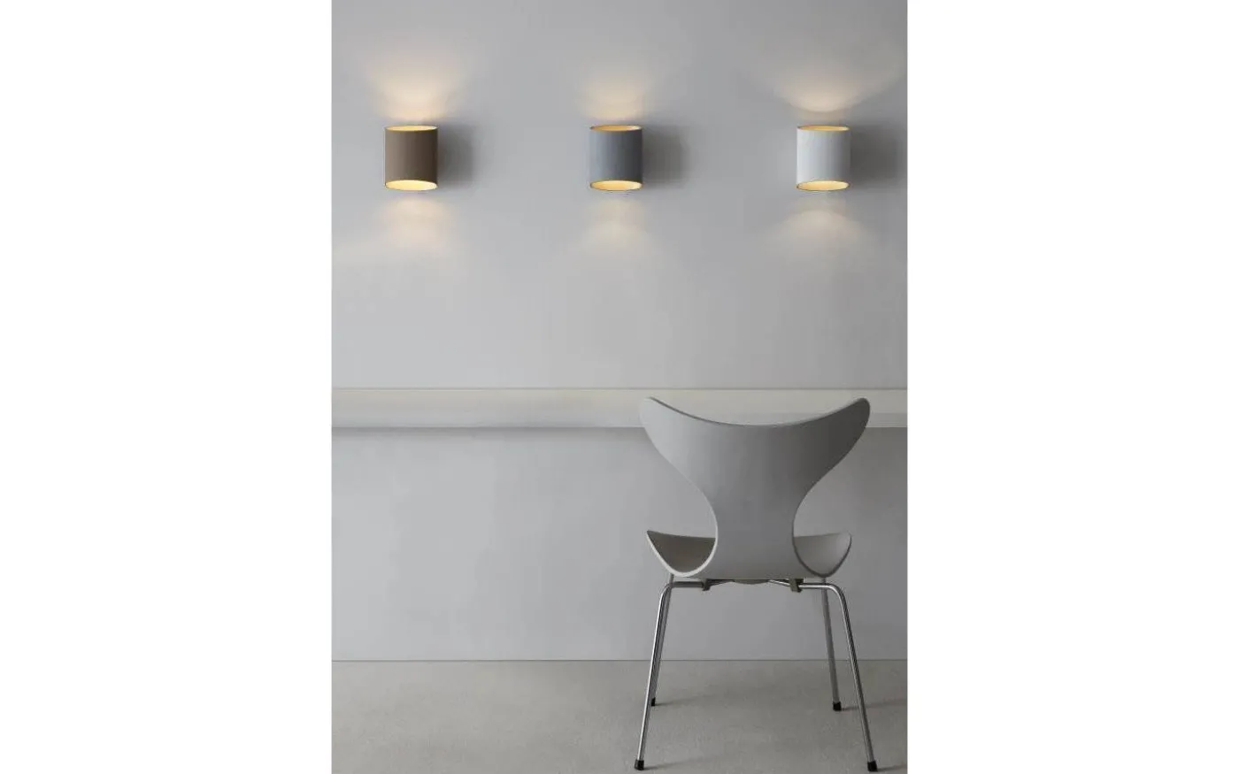 Sinne Vägglampa 17cm Vit/Mässing