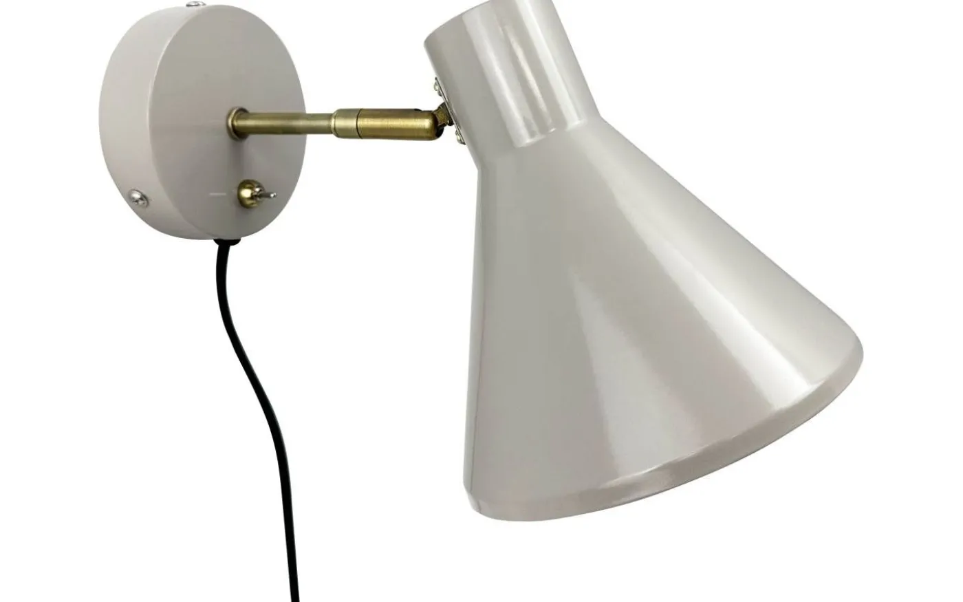 Sleep Vägglampa Blank Beige/Antikmässing