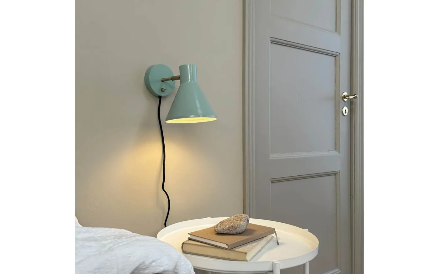 Sleep Vägglampa Blank Mint/Antikmässing