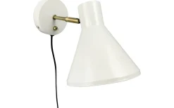 Sleep Vägglampa Blank Pärlvit/Antikmässing