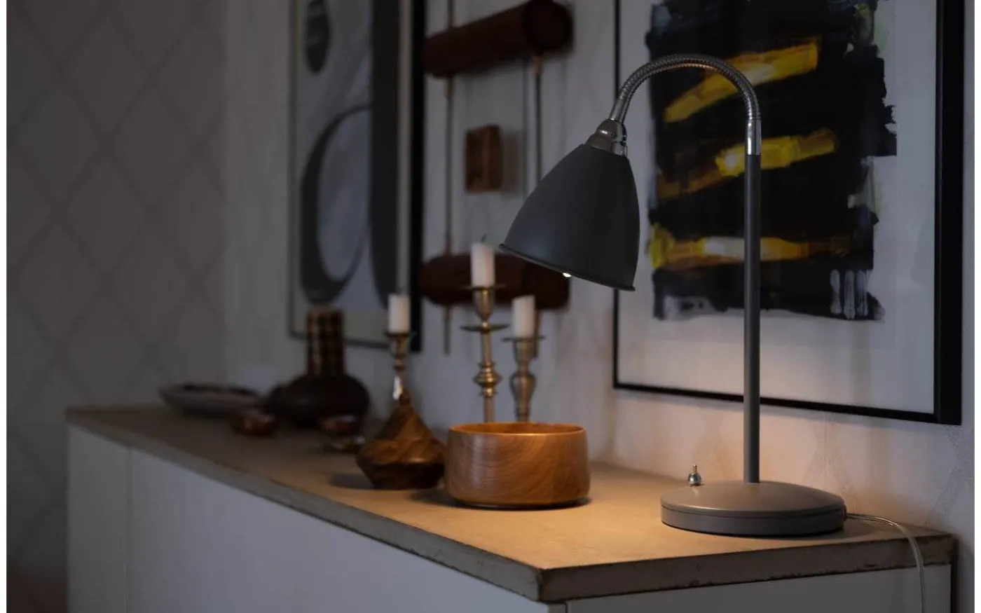 Smögen Skrivbordslampa 45cm Grå