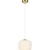 Sober Taklampa 25cm Opal/Mässing