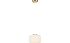 Sober Taklampa 25cm Opal/Mässing