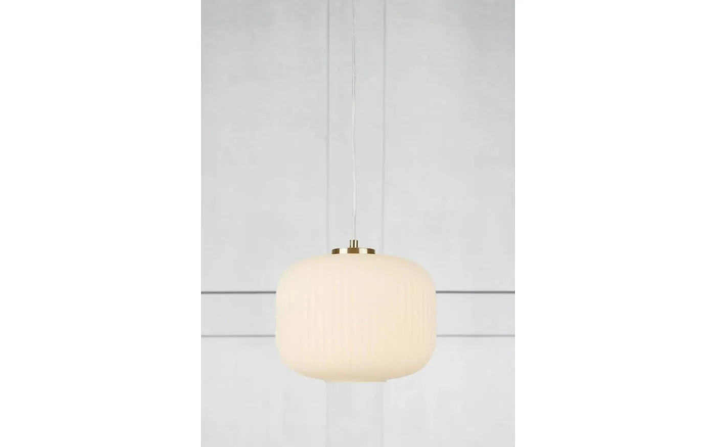 Sober Taklampa 25cm Opal/Mässing