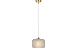 Sober Taklampa 25cm Rök/Mässing
