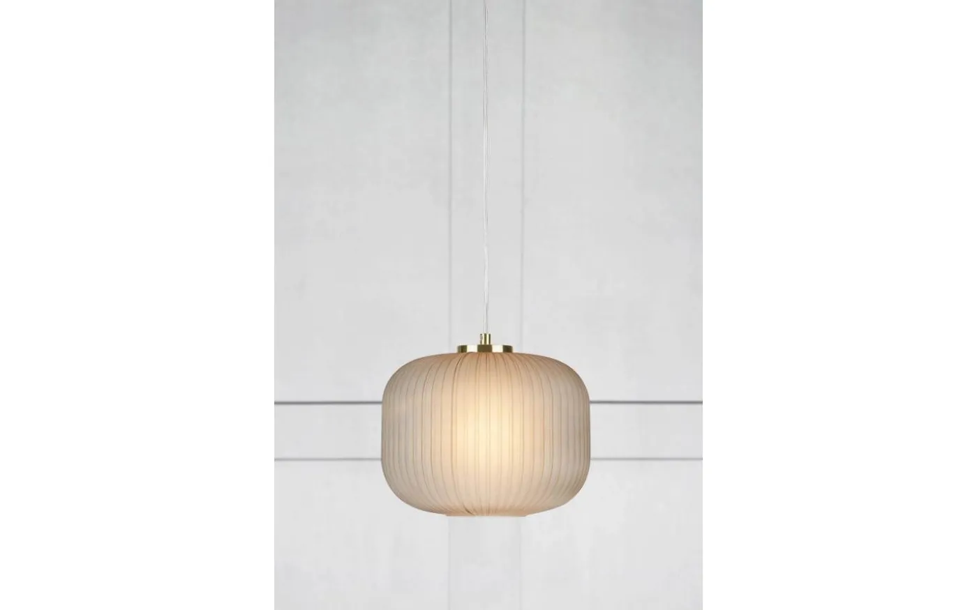 Sober Taklampa 25cm Rök/Mässing